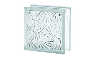 1908/S KLAR glasblock med mönster